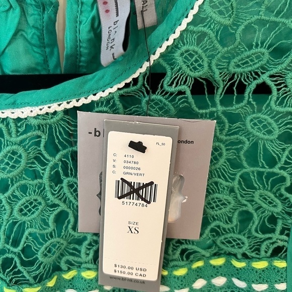 Anthropologie Blank London Sunshine Peasant Top NWT XS JB - Picture 7 of 8